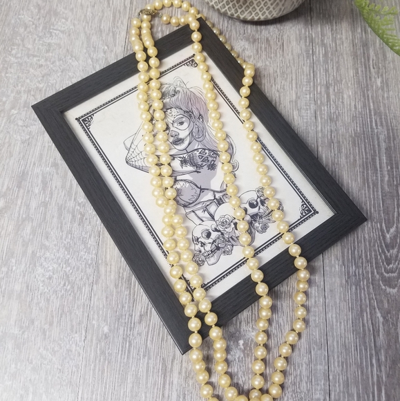 Vintage long strand of pearls - Picture 6 of 7